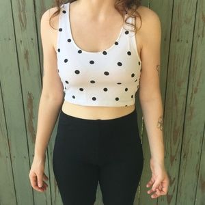 H&M Tops - 3 FOR $10 Cropped Polka Dot Tank Top H&M Tops - 3 FOR $10 Cropped Polka Dot Tank Top